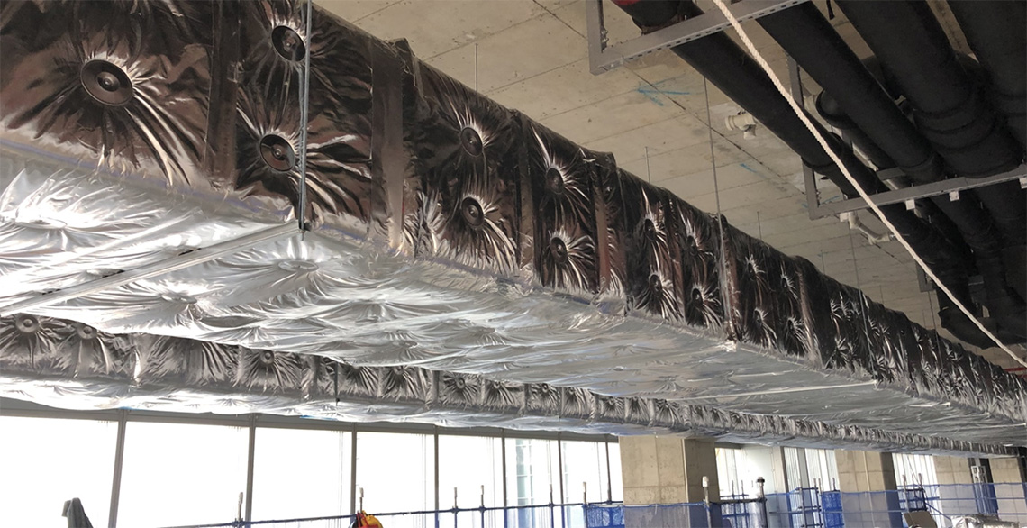 제연설비, 공조설비 덕트보온단열 관련 사진